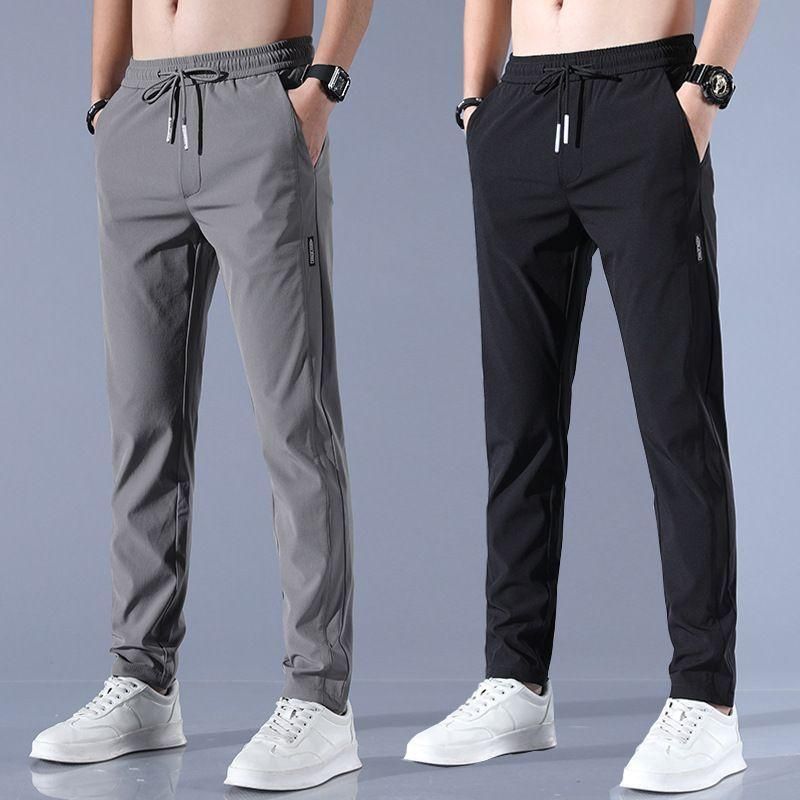 🔥Buy1 Get 1 Free💥🤩PREMIUM MEN'S HIGH STRETCH SKINNY LYCRA PANTS(Black ...