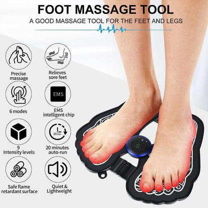 Foot Massage (Premium), Wireless Electric EMS Massage Machine